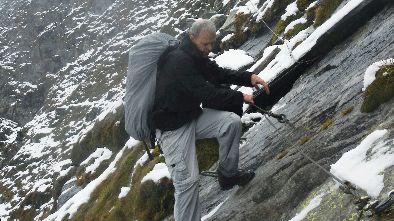 Henning Krumrey beim Bergsteigen